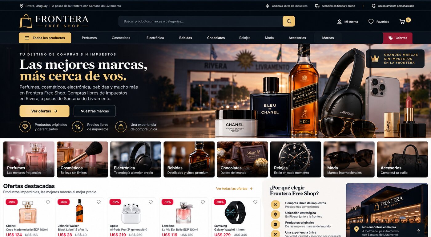 Frontera Free Shop — tienda libre de impuestos