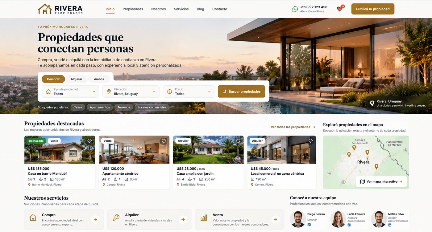 Rivera Propiedades — inmobiliaria local